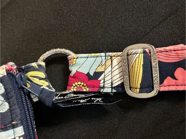 Vera Bradley Navy Pink Yellow White Blue Floral Quilted Shoulder Bag - Image 8