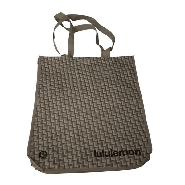 Lululemon Athletica Black and Gray Patterned Tote Bag - Image 2