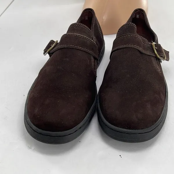 Azalea size 6 brown suede loafers - Image 5