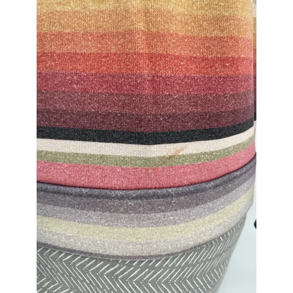 Aviator Nation Serape Striped Full Zip Up Hoodie Pink Sunset Sweatshirt Size S - Image 9