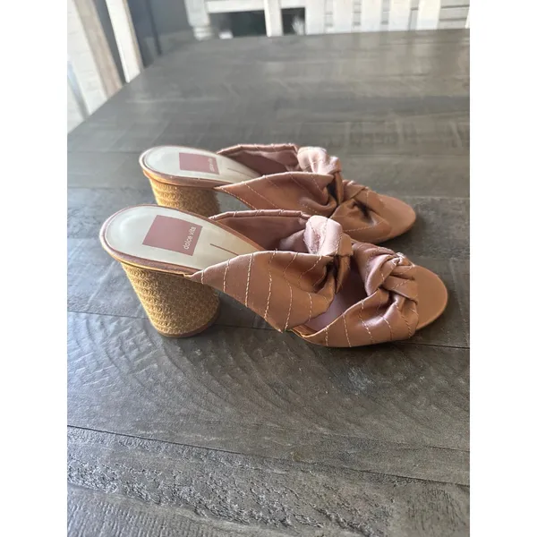 NWT Dolce Vita Women's Slide Blush High 3" Heel Sandals Size 7 - Image 2
