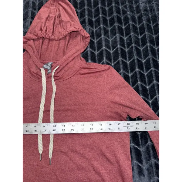 Vuori Women's Halo Essential Hoodie Red DreamKnit Pullover Lightweight Sz Xs - Image 7