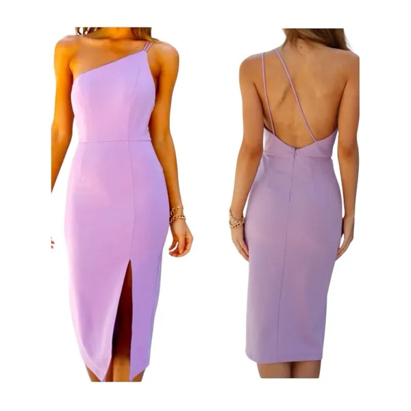 Hello Molly Taking It Back Midi Dress In Lilac Womens Size Small NWT - Image 2