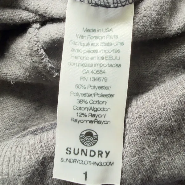 Sundry Women’s Small Jogger Sweatpants Vertical‎ Rainbow Side Stripe Travel - Image 10