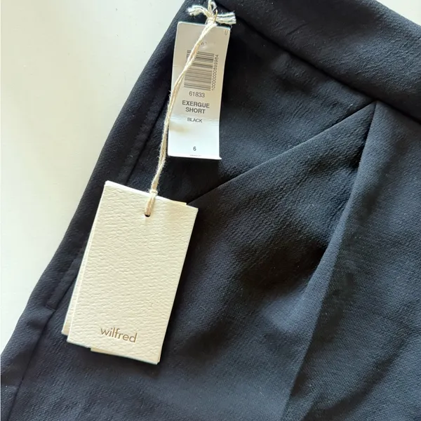 Aritzia Wilfred Exergue Short in Black, size 6 - Image 4
