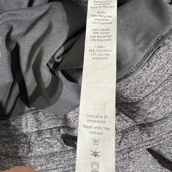 Lululemon Hotty Hot Shorts 8 Long Heather Lux Multi Black Heathered Black W7ATLT - Image 6