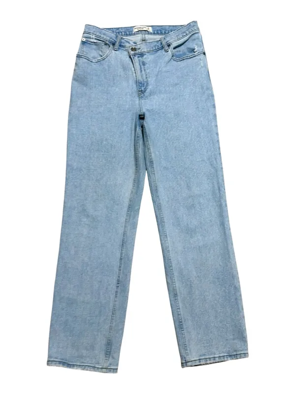 Abercrombie & fitch the 90s straight ultra high rise size 8/29 light wash - Image 3