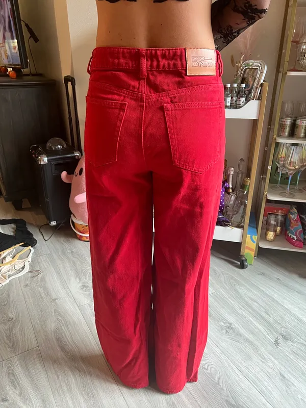 Princess Polly Red Jeans - Image 2