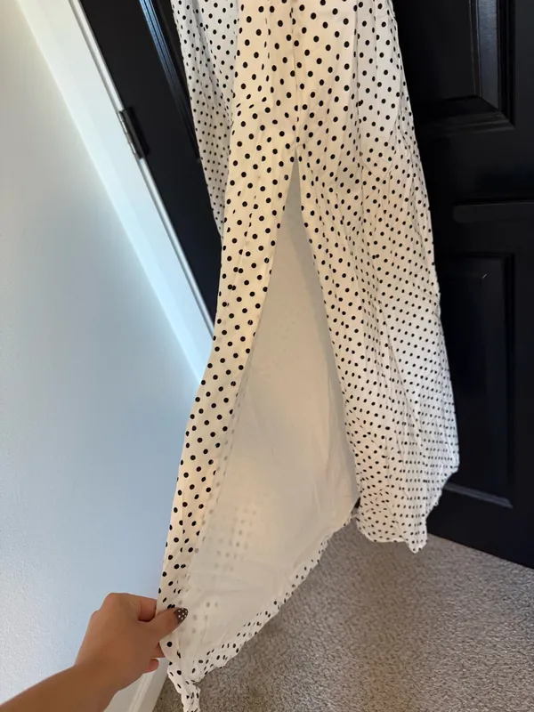 Boutique NWT MAXI polka dot dress large - Image 5