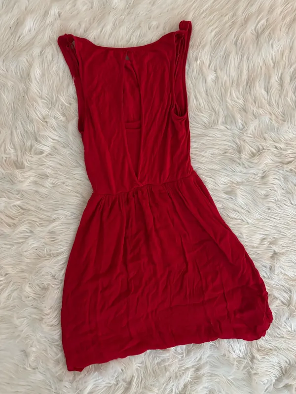 Free People red high-low dress - Image 5