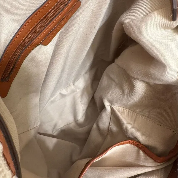 Lucky Brand Adyn Brown Suede Leather Boho Hobo Slouchy Bag Purse - Image 10