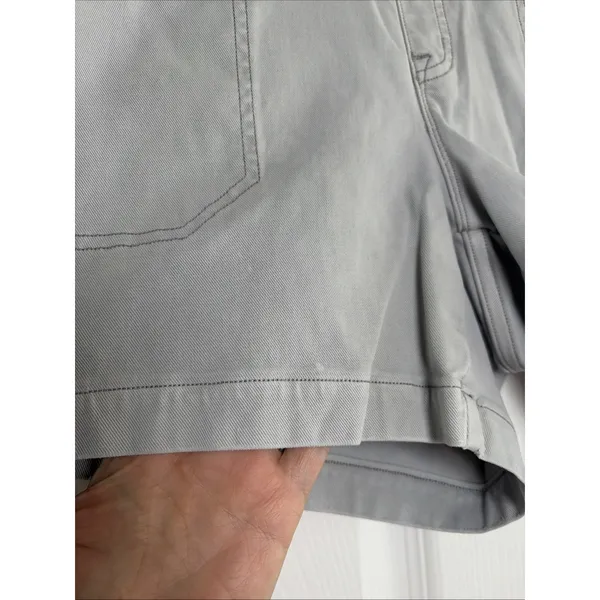 Spanx Twill Shorts Womens Size M Gray Pull On Shaping Utility Pockets Stretch - Image 2