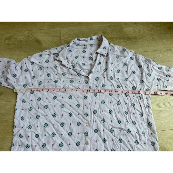 EUC Intimately Free People Lilac Womens Oversized Button Up Shirt XS Long Sleeve - Image 6