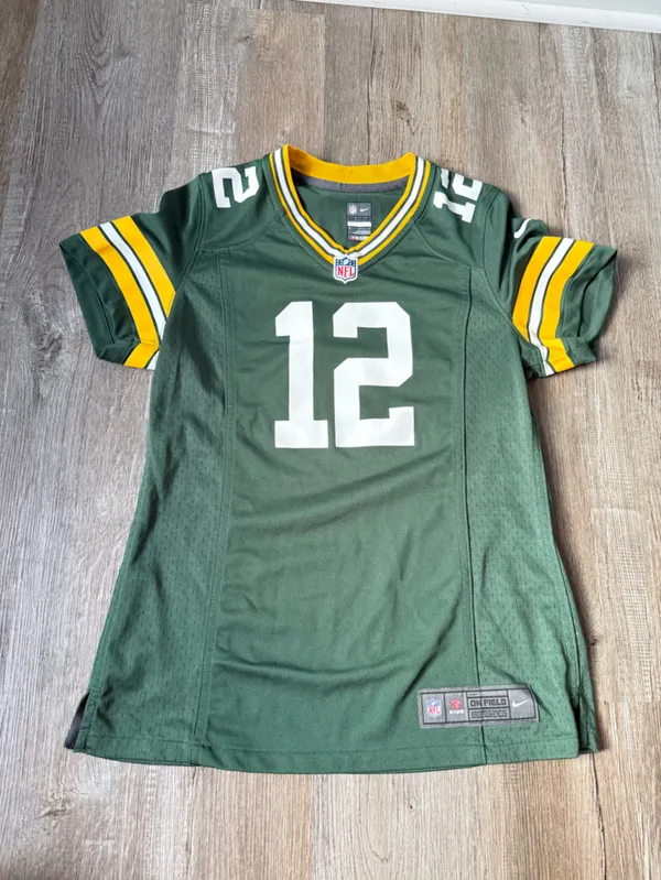 Nike On Field Green Bay Packers Aaron Rodgers 12 Jersey Green Women’s Size M - Image 2