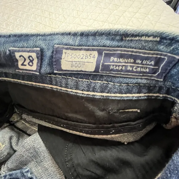 Miss Me Bootcut Bling Western Cowboy Denim Grunge Hip Hop Kendrick Jeans Size 28 - Image 13