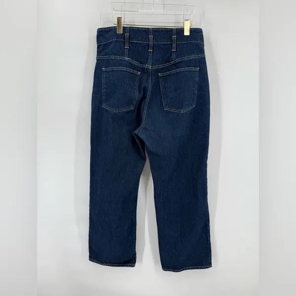 3x1‎ Kelly Paperbag Waist Dark Denim Crop Jeans Size 32 - Image 8