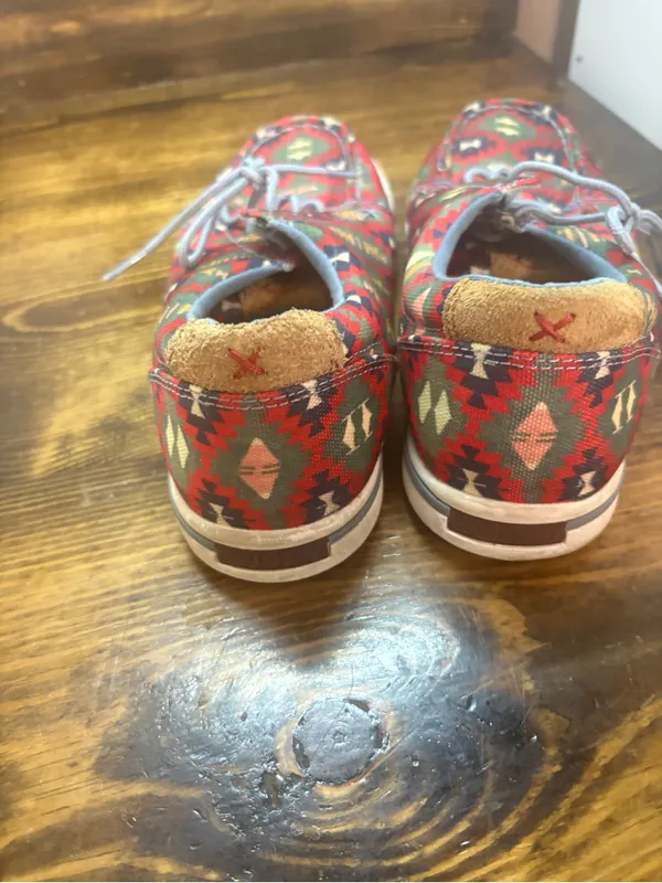 Twisted X Red aztec print loafers size 7.5 - Image 6