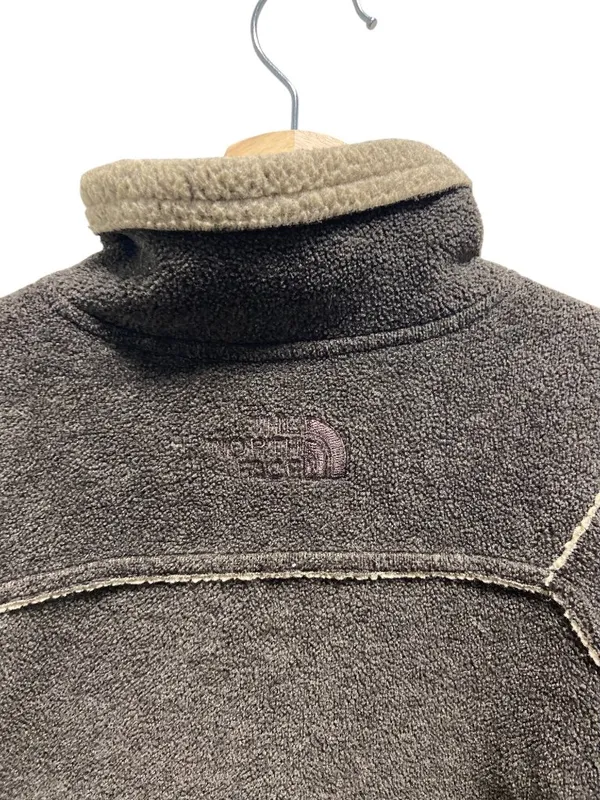 The North Face Vintage Y2K Fleece Quarter Zip Pullover Jacket Brown Size S Cozy - Image 10