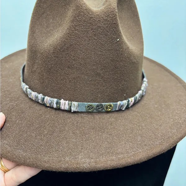 Brown Felt Hat with band - Image 3