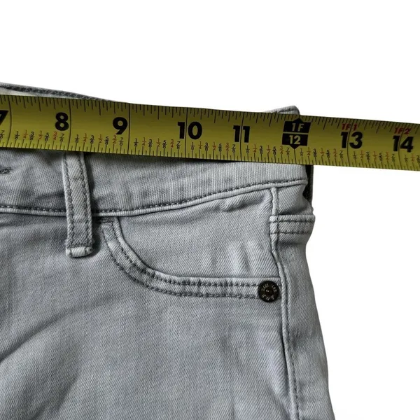 Abercrombie & Fitch Size 25/0 Ankle Skinny Jean Stretch Light Gray | 29-9 - Image 6