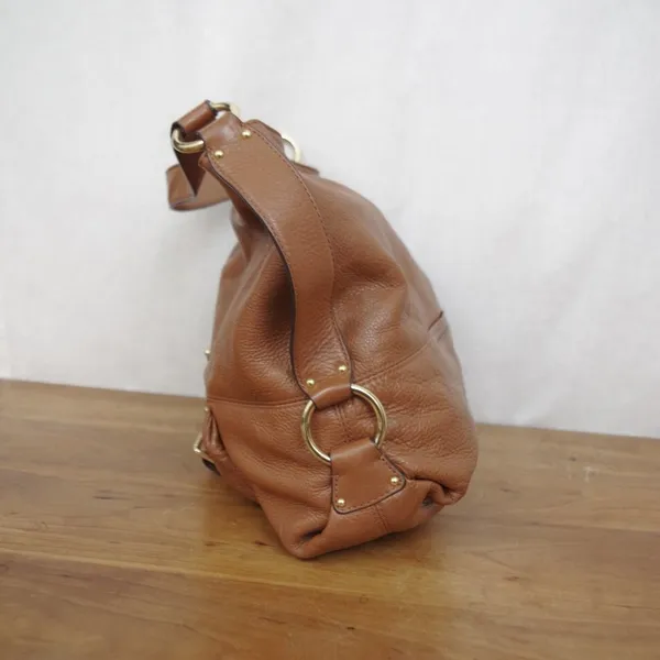 Brown Leather Michael, Michael Kors Shoulder Bag - Image 8