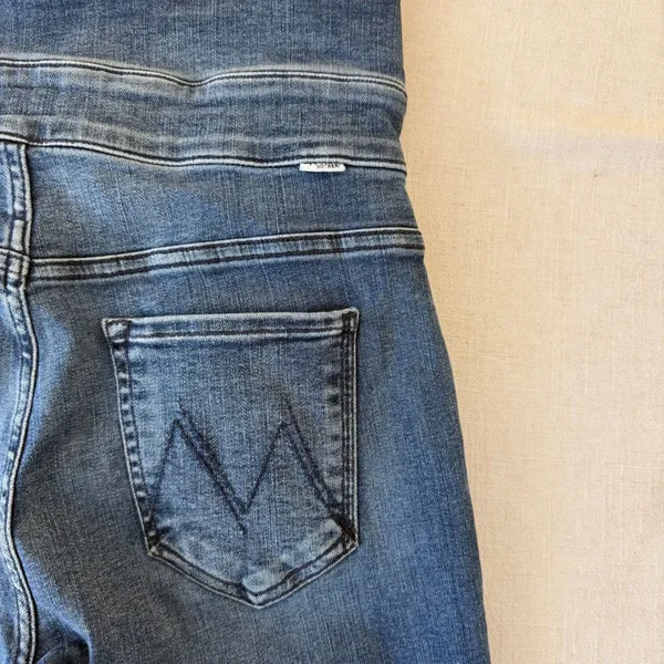 Mother The Triple Stack Insider Ankle Jeans Womens 29 Blue Chick Flick High Rise - Image 12
