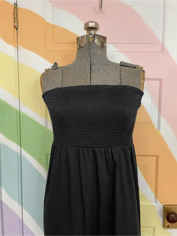 Favorite Daughter Apartment Dress Strapless Smocked Side Slit Maxi Sz XS 🧡🎀 - Image 4