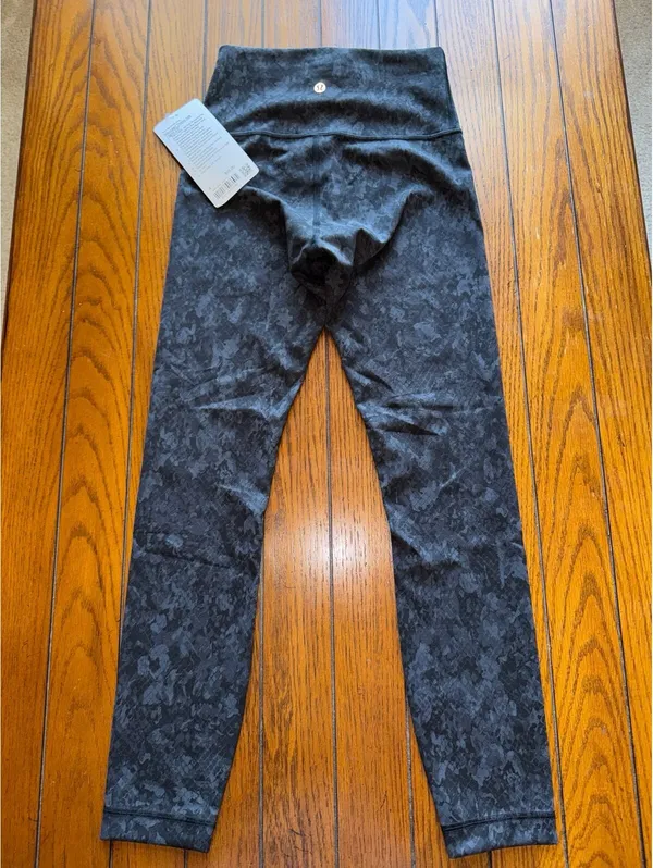 Lululemon Wunder Train High Rise 25” Hideaway Camo Black Size 4 NWT - Image 2