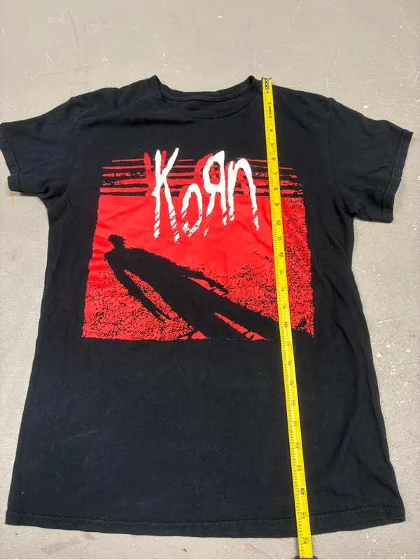 Korn Shadow Silhouette Graphic T-Shirt Black Size Womens Small Altwear Grunge - Image 4