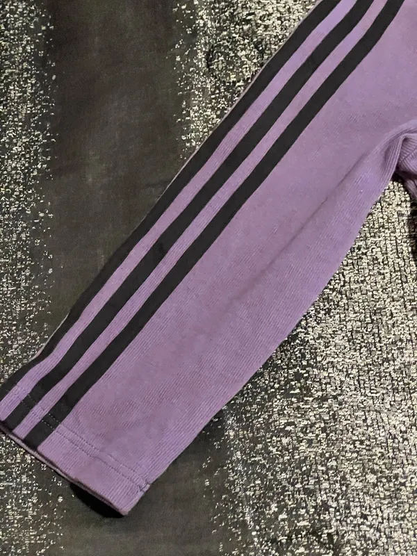 Womens large Adidas Moment Athleisure Long Sleeve Dress Tech Purple/Black - Image 4