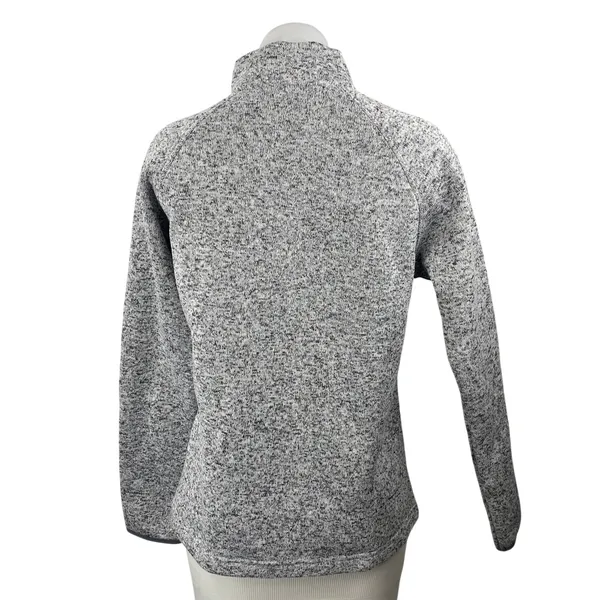 Vantage Summit Fleece Gray Full Zip Long Sleeve Sweatshirt Sweater Jacket Top M - Image 4