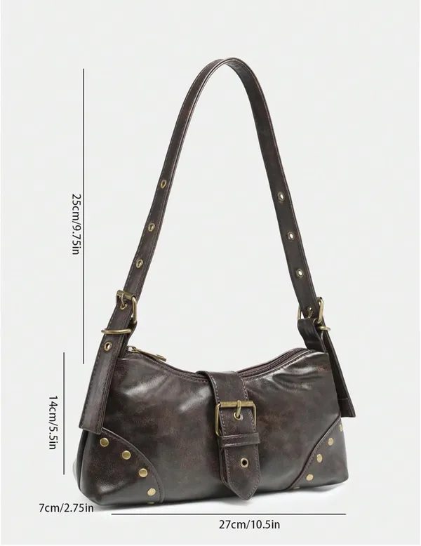 Amazon Vintage buckle shoulder bag - Image 6