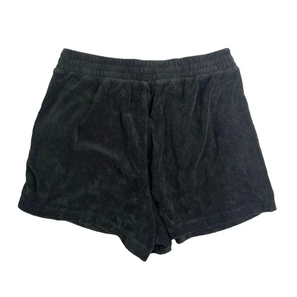 Gap Black Terrycloth Fabric Elastic Waist Pull-on Casual Running Sweat Shorts S - Image 3