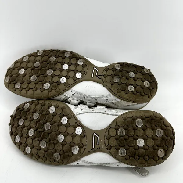 Vintage Diesel Moslette Sneakers Y2K Athletic Adjustable Strap Leather White 8.5 - Image 9