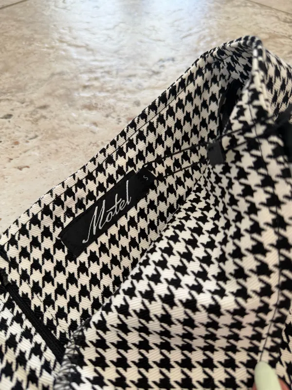 Motel Rocks Houndstooth Mini Skirt NWT - Image 2