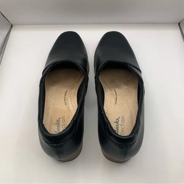 Clarks Women's Juliet Palm black soft leather loafer size 7.5M - Image 6