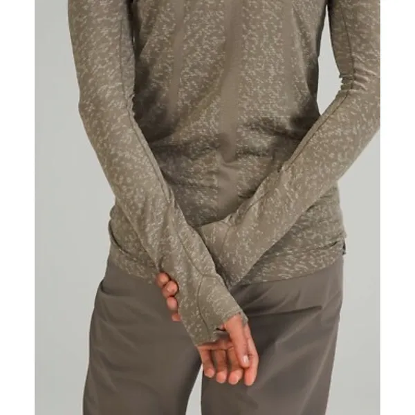 Lululemon Swiftly Tech Long Sleeve Shirt 2.0 Distorted Static Rover / White Opal - Image 9