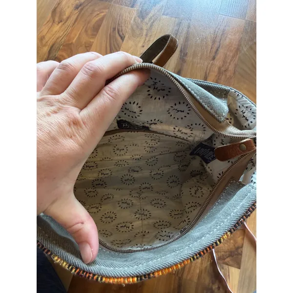 Myra Bag Backpack purse Women Small‎ Multicolor Hand Tooled Cowhide Leather west - Image 4
