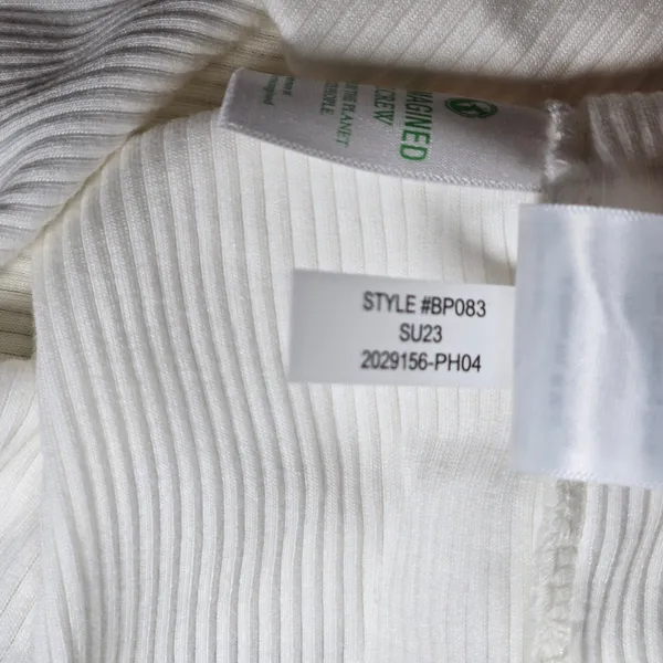 J. Crew Vintage rib ruffle-sleeve‎ shirt L BP083 - Image 5