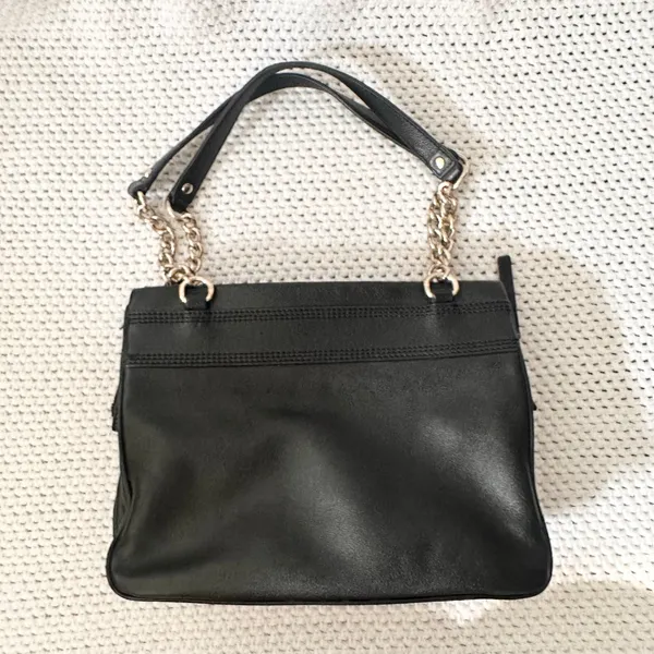 Kate Spade Black Leather Primrose Hill Zip Bow Darcy Leather Chain Shoulder Bag - Image 6