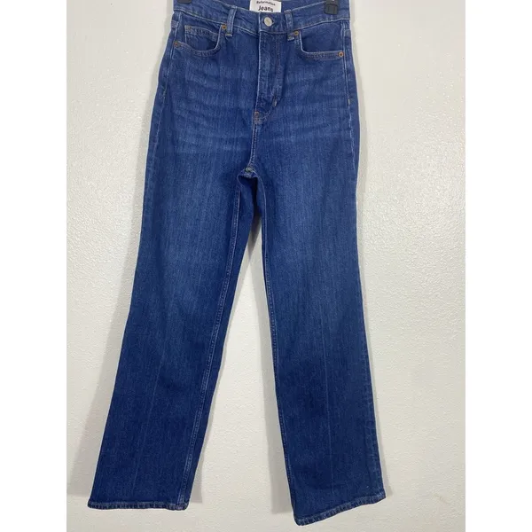 Reformation Bex Super Stretch High Rise Wide Leg Jeans Wheeler Size 26 - Image 4