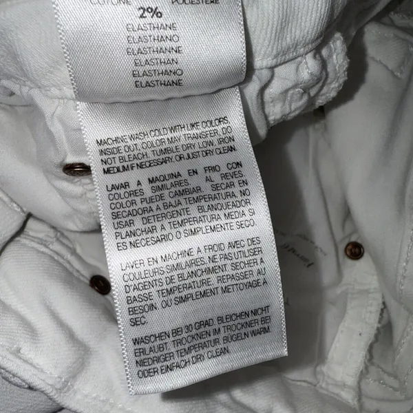 Mother The Looker Crop White Preppy Designer‎ Classic Skinny Jeans 27 - Image 12
