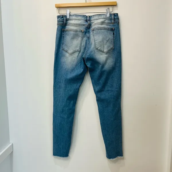 Miss Me High Rise Distressed Star Printed Mom Jeans Rise ankle skinny 29 - Image 2