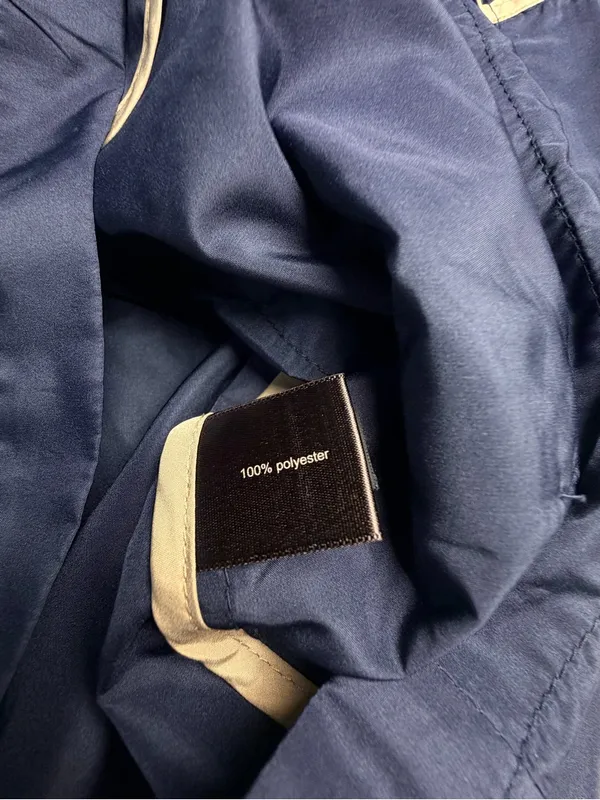 The Limited Womens S Navy Blue Utility Rain Jacket Hooded Lightweight Cargo Coat - Image 6