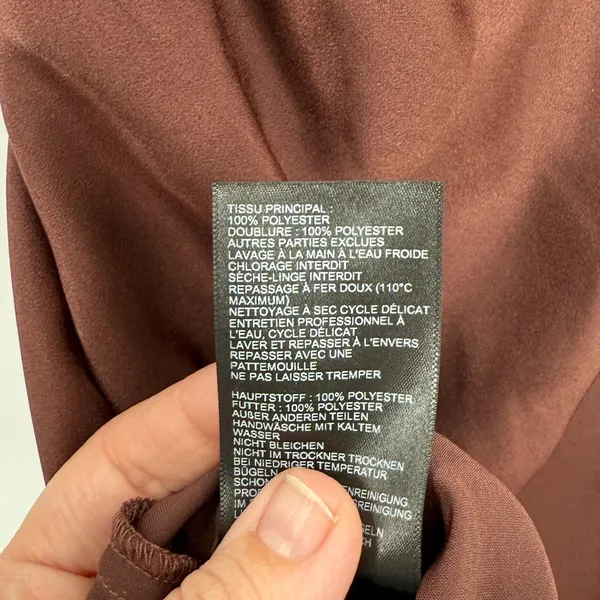 ASTR The Label Gracie Long Sleeves Cutout Satin Midi Dress‎ size small - Image 6