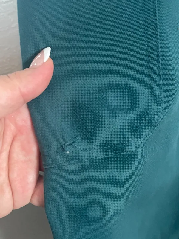 Figs Women Plus Size XXL Caribbean Blue Yola Skinny Scrub Pants Drawstring - Image 3