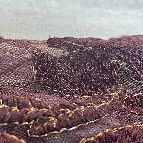 Free People | Penny Embellished-Sleeve Top In Wine | Small - Image 13