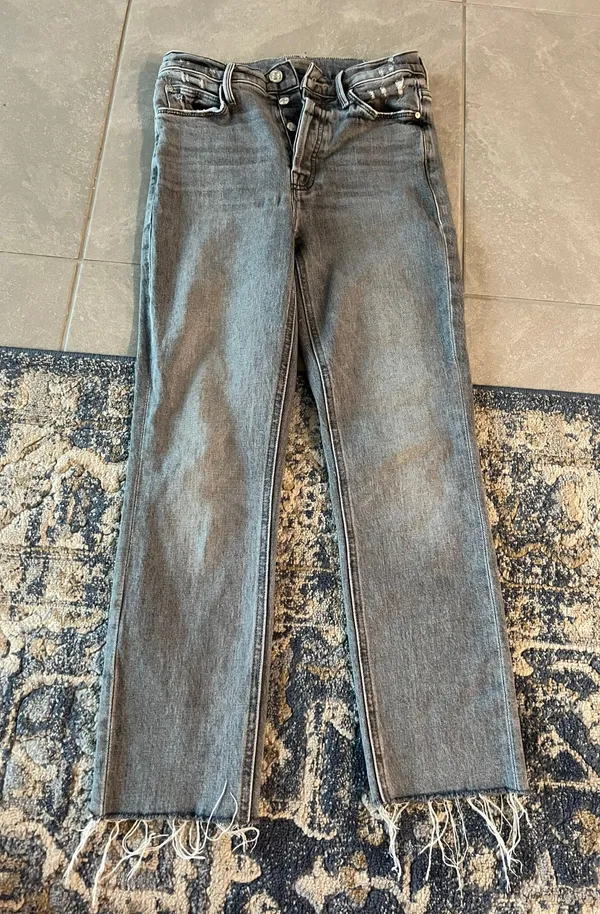 Mother The Button Fly Dazzle Jeans - Image 3