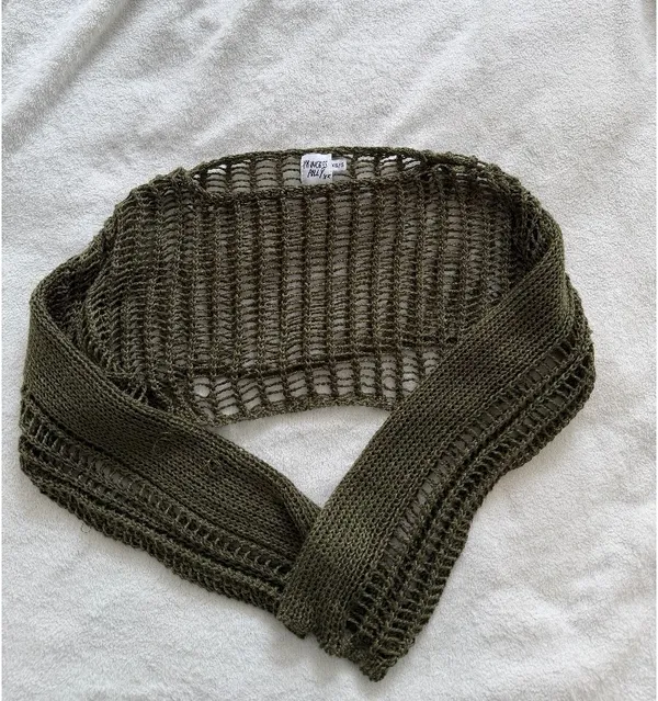 Princess Polly Kennedy Cropped Sweater Olive - Image 2