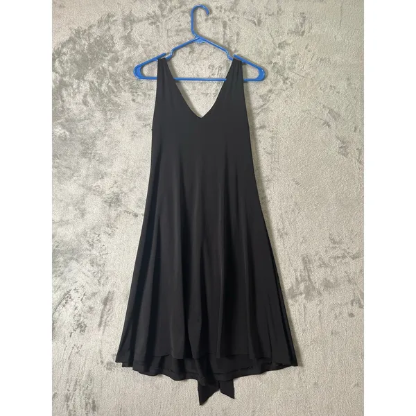 Vintage‎ Y2K Black Jeweled (missing stones) Handkerchief Hem Dress Glam Fairy LG - Image 4